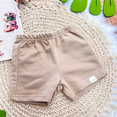 Conj. Camiseta Safari Baby e Bermuda - Areia